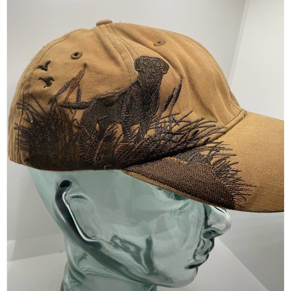 Dri-Duck Wildlife Series Hat Baseball Cap Labrador Hunting Brown Cotton - Picture 6 of 9